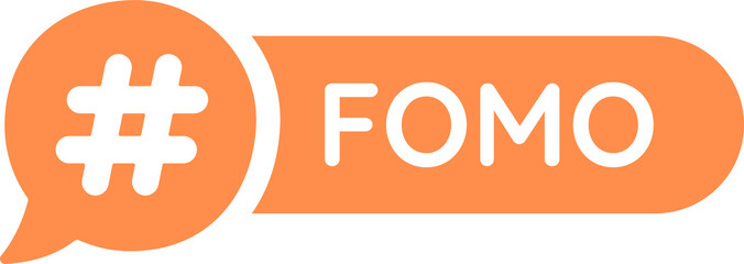 Obraz premium hashtag FOMO