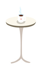 A coffee cup on the table