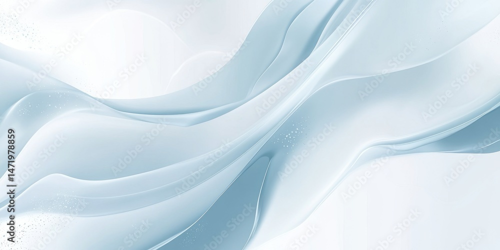 Aufkleber abstract wavy blue and white background texture with smooth light and elegant curves perfect for mod