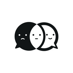 Emotions icon. Simple emotions icon for social media, app and web design. Vector illustration.