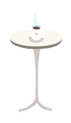 A coffee cup on the table