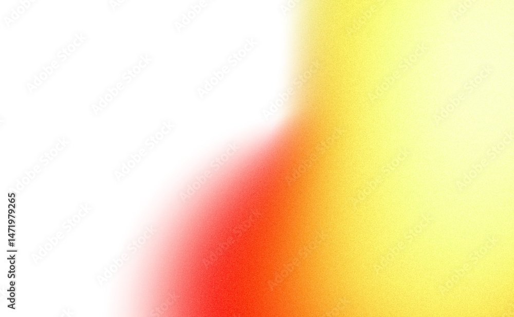 Poster abstract color gradient shape grungy texture effect on transparent background, magenta yellow color 