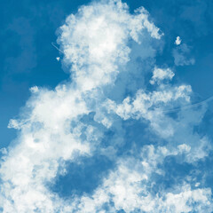 Obraz premium blue sky with clouds