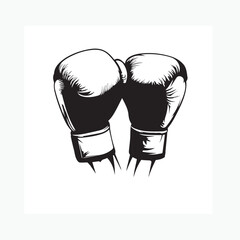 boxing gloves vector illustration