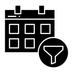  filter calendar glyph icon