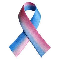 Pink and Blue Awareness Ribbon Hope and Support,