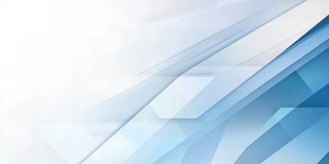 Geometric Abstract Background with Light Blue and White Tones Featuring Diagonal Lines and Shapes Minimalist Design for Modern Presentation or Website Backdrop