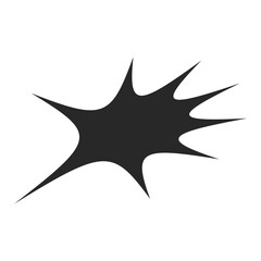 vector illustration of a black silhouette of a spider