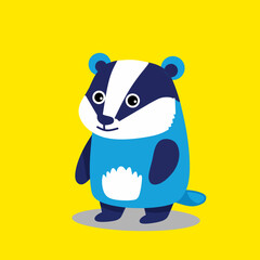 Badger vector cartoon 