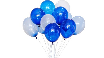 Blue and White Balloons Bunch Party Celebration