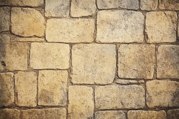 Fototapeta premium Neutral Stone Paver Texture Background with Geometric Shapes and Natural Materials Ideal for Wall Surface Covering Design or Outdoor Pathway Architecture and Abstract Gray Patterns