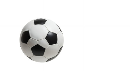 Naklejka premium Classic Soccer Ball: Black and White Fun for Football Fans! Perfect for Games, Training & Enthusiasts. Get Your Game On!
