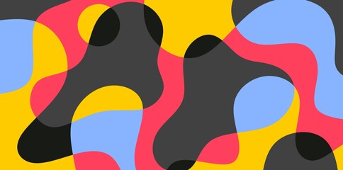 abstract multicolor shapes background illustration