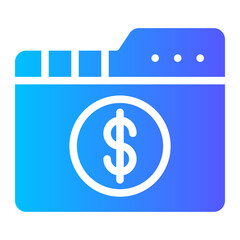 finance folder icon for website