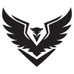 Fototapeta premium eagle shield with wings