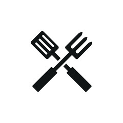 Barbecue tools icon. Simple barbecue tools icon for social media, app and web design. Vector illustration.
