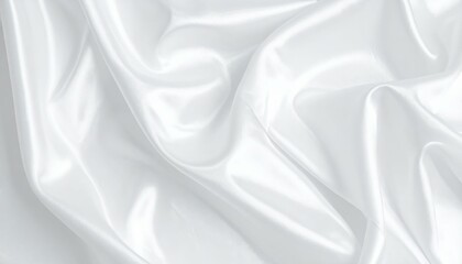 Obraz premium Luxurious Ethereal White Silk Draped Softly to Create a Flowing and Inviting Backdrop for Elegant Designs and Photos