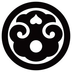 家紋です。丸に打板といいます。