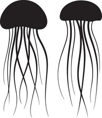 “Jellyfish Vector Bundle | Ocean Animal SVG, Marine Life Clipart & Underwater Art for Crafts & Design”