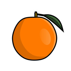 Vector illustration of orange for education,poster,learning,aset,school and more