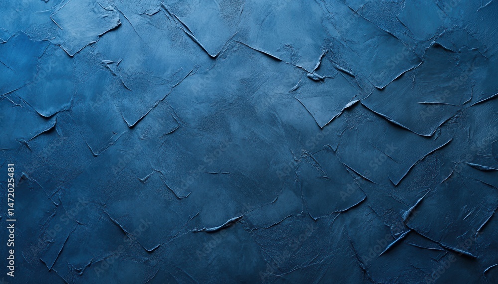 Poster Abstract Dark Blue Texture Background with Rough Surface Design and Decorative Plaster Wall Pattern with Grunge and Vintage Effects Material for Backdrop