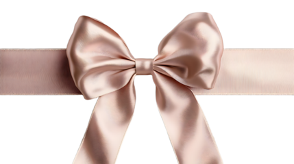 Elegant and Luxurious Pink Satin Bow with Ribbon, Perfect for Gift Wrapping or Decoration