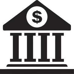 bank isolated on transparent background