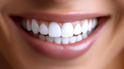 Obraz premium Sparkling White Teeth Healthy Smile Dental Care Beautiful Smile Perfect Teeth Oral Hy