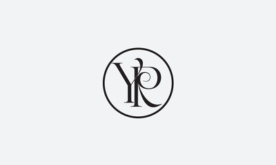 YR, RY , R, R Abstract Letters Logo Monogram