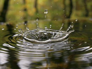 Water Droplet Splash in Slow Motion