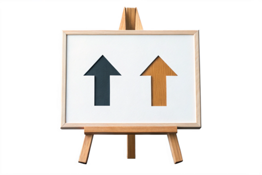 Growth, Progress, and Direction Upward Arrows Concept