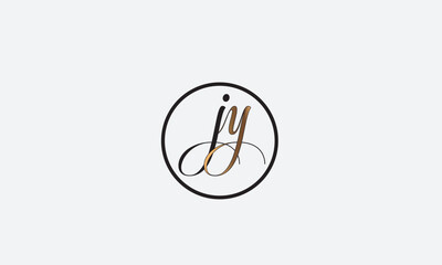  JY, YJ , J , Y , Abstract Letters Logo Monogram