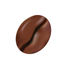 Coffee bean icon. Simple coffee bean icon for social media, app and web design. Vector illustration.