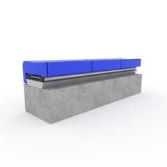 3d render Stadium Seats design element. Furniture