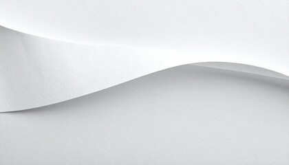 Pristine White Paper Canvas for Creativity with Smooth Texture and Flowing Form
