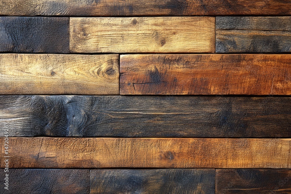 Aufkleber wooden planks create a rustic texture and horizontal pattern. use as a background for a design that 