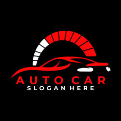 Auto speed logo design vector template. Car Speed logo design vector