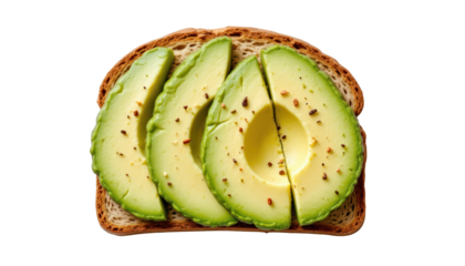 Delicious and healthy avocado toast on whole wheat bread, a simple breakfast delight