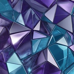 Abstract geometric design featuring a blue triangle pattern with a seamless, futuristic style
