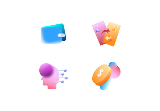 Currency Exchange Icon Set