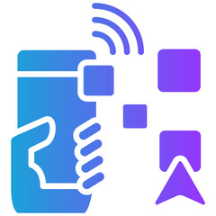 Payment App glyph gradient icon