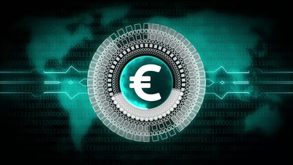 Euro stable coin currency business and digital money symbol abstract digital concept. - Powered by Adobe