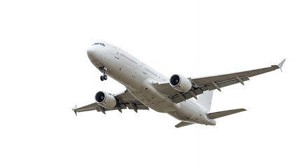 Obraz premium Airplane Takeoff: Ascending High! Commercial Aviation, Flight, and Travel in Action - A Captivating Shot of Modern Air Transportation