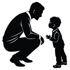 Father and Son Silhouette A Bond of Love and Legacy