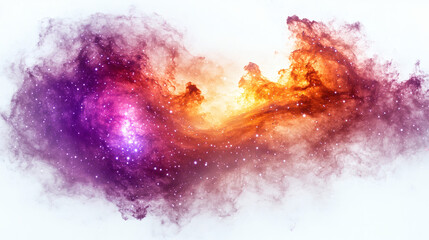 Fototapeta premium Colorful space nebula abstract