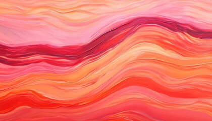 Obraz premium Abstract Red Pink Orange Wave Background Texture
