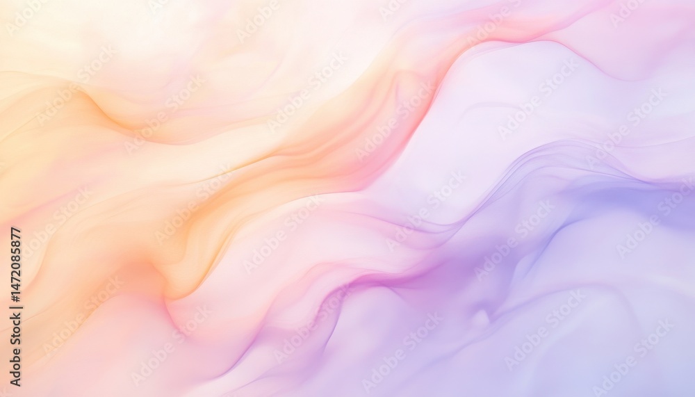 Poster Pastel Abstract Background with Flowing Wave Texture