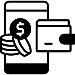 Mobile Wallet mixed icon