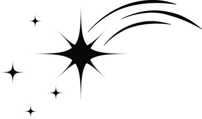 Star sparkle hand drawing simple element illustration