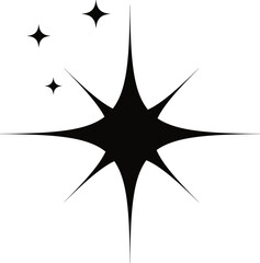 Star sparkle hand drawing simple element illustration